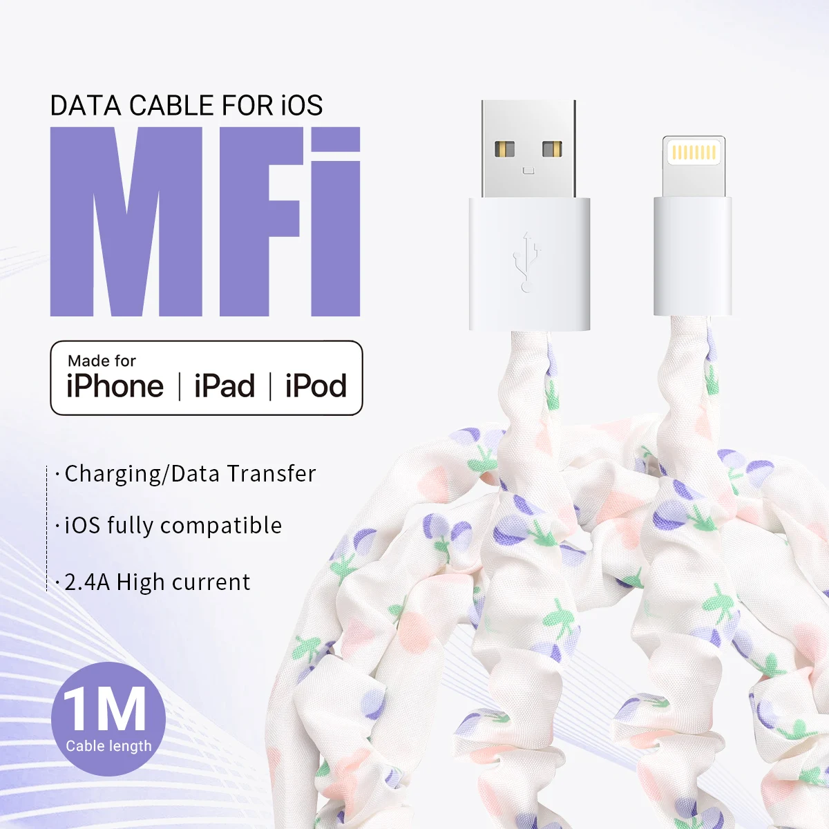 Gopala Holiday Gifts Beautiful Style Charging Cable For Iphone 14/13/12/11/X/8/7/6