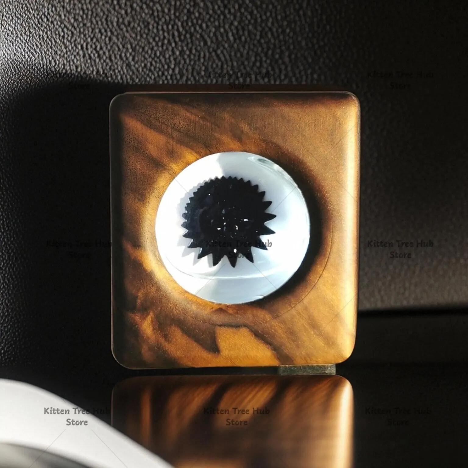 Magnetic Fluid Lamp Wooden Base Rhythm Light Desktop Decoration Music Pickup Light Creative Decompression Ornament Gift