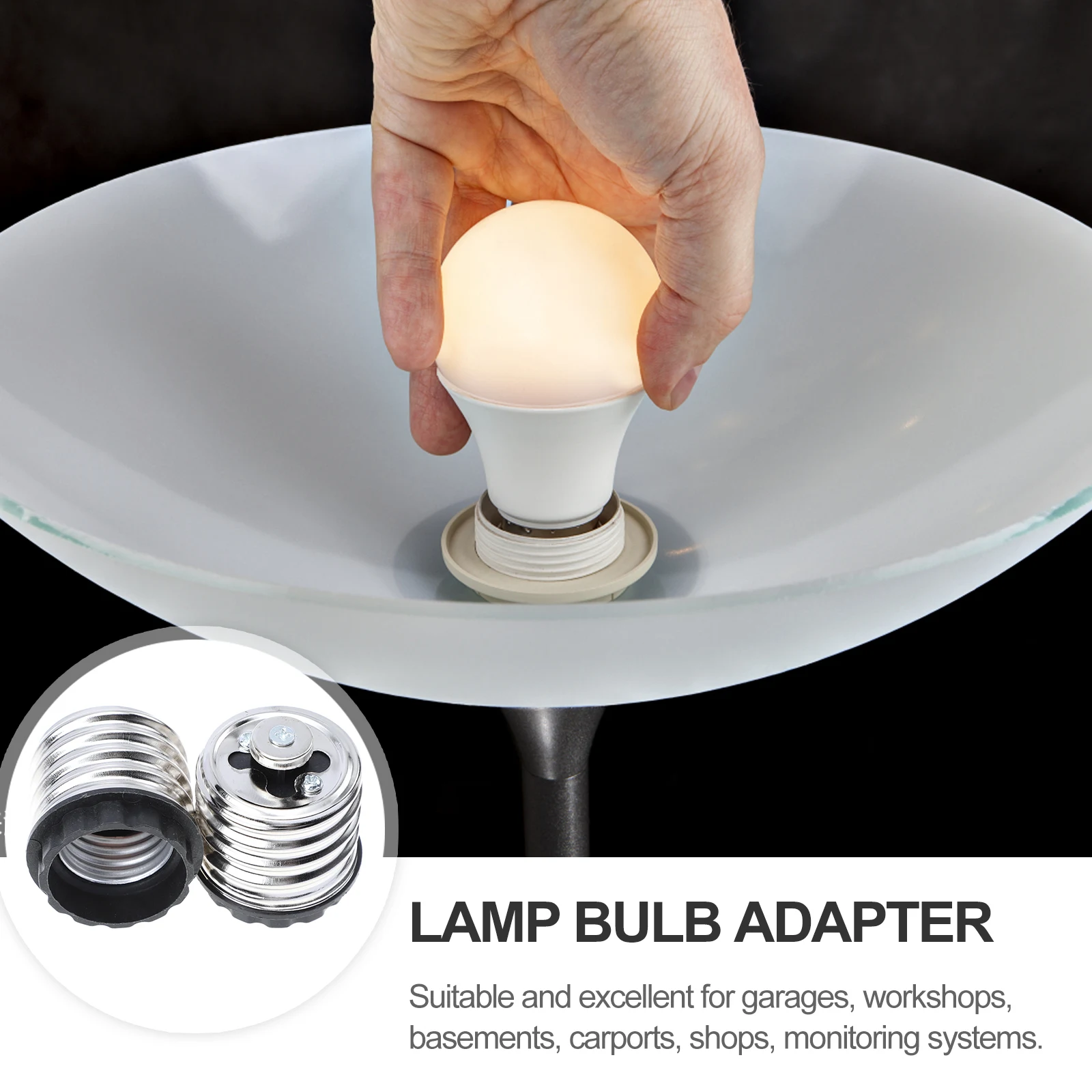 8 قطعة E40 إلى E27 LED محول الضوء مواد عالية الجودة قوي دائم سهلة الاستخدام لمختلف احتياجات الإضاءة #4