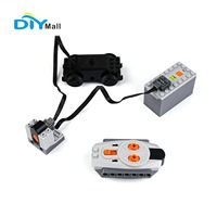 High-Tech MOC 88002 Power Functions Train Motor Kit with IR Remote Control, Compatible with legoeds 10219 10254 8879 8884 Models