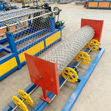 Automatic Net Cutting and Edge Folding Diamond Wire Mesh Machine Finished Roll Ready Customized  Width for Fence Distributor