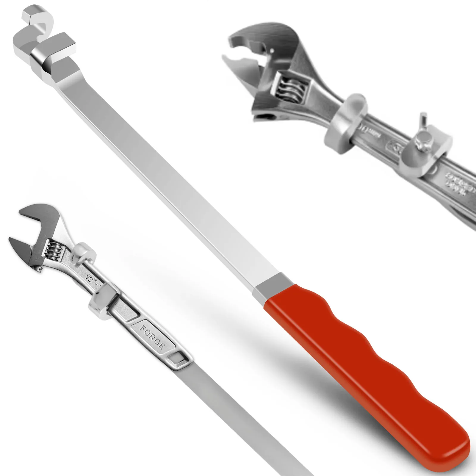 Wrench Extender Tool Bar Extra-Long 15 Inch Torque Adapter Wrench Extension Universal Wrench Extender Versatile Extension Wrench