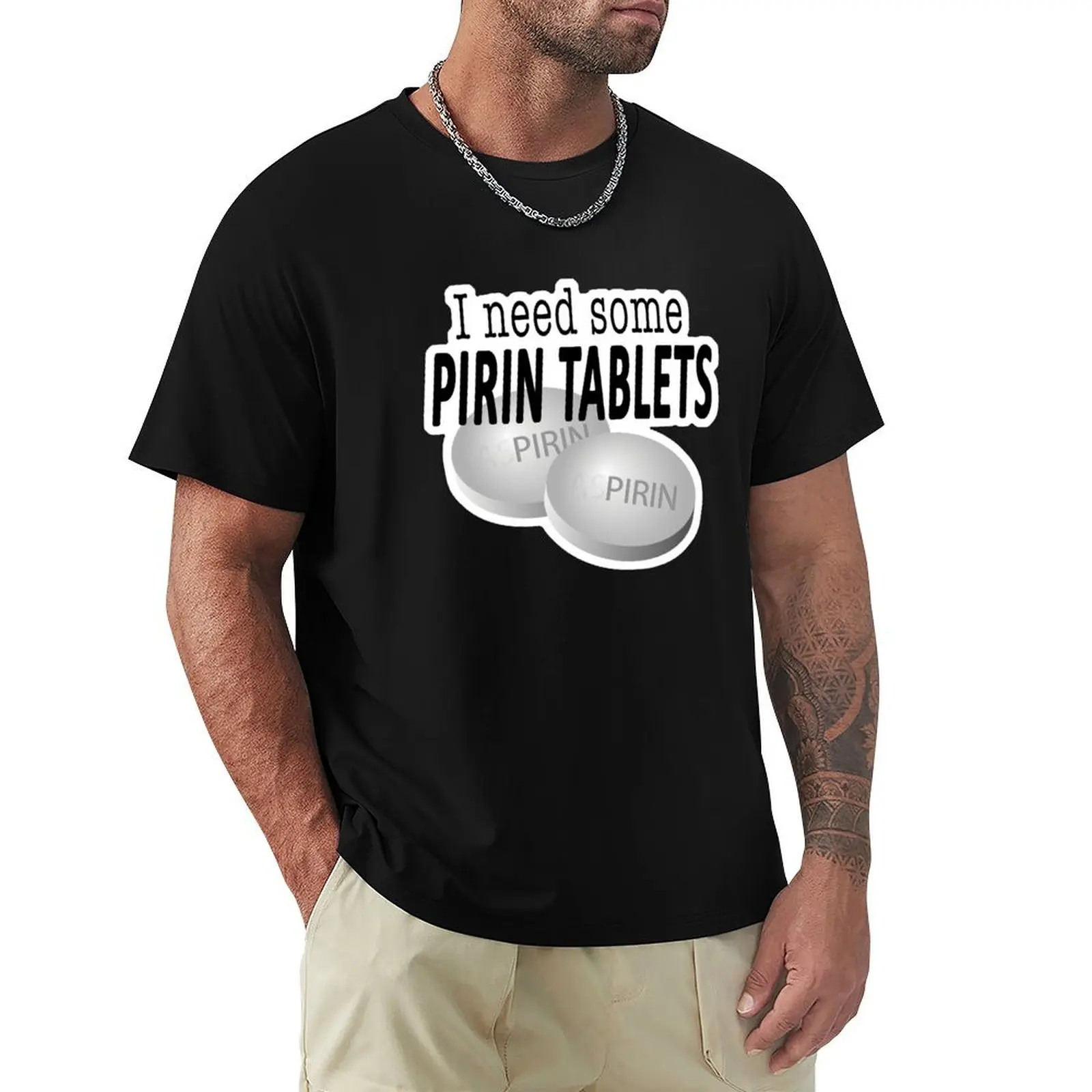 Pirin Tablets - The Birdcage T-Shirt Non-Shrink Basic Cotton T-Shirt
