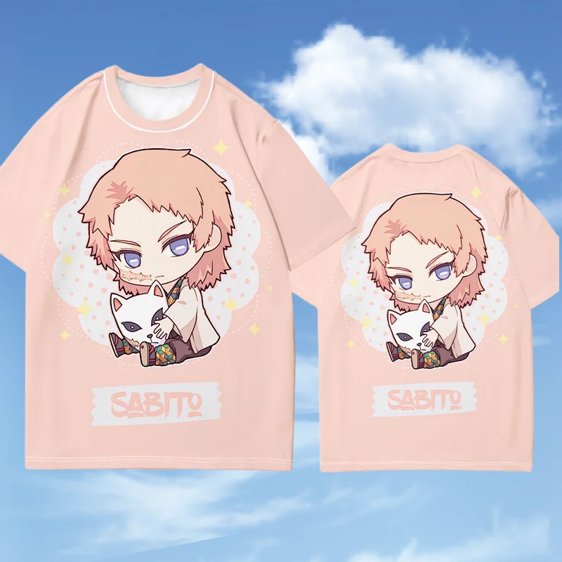 الصيف الساخن بيع أنيمي الطباعة القرن الجديد قصيرة الأكمام الكبار الأطفال في سن المراهقة أزياء الترفيه الرياضة اليومية الراحة قصيرة الأكمام