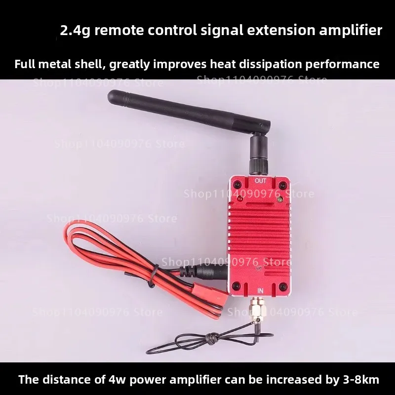 

4W 2.4G Signal Amplifier Range Extender High-power Aerial Drone Modification Turbowing Aircraft/EDUPAB0074W Bidirectional Signal