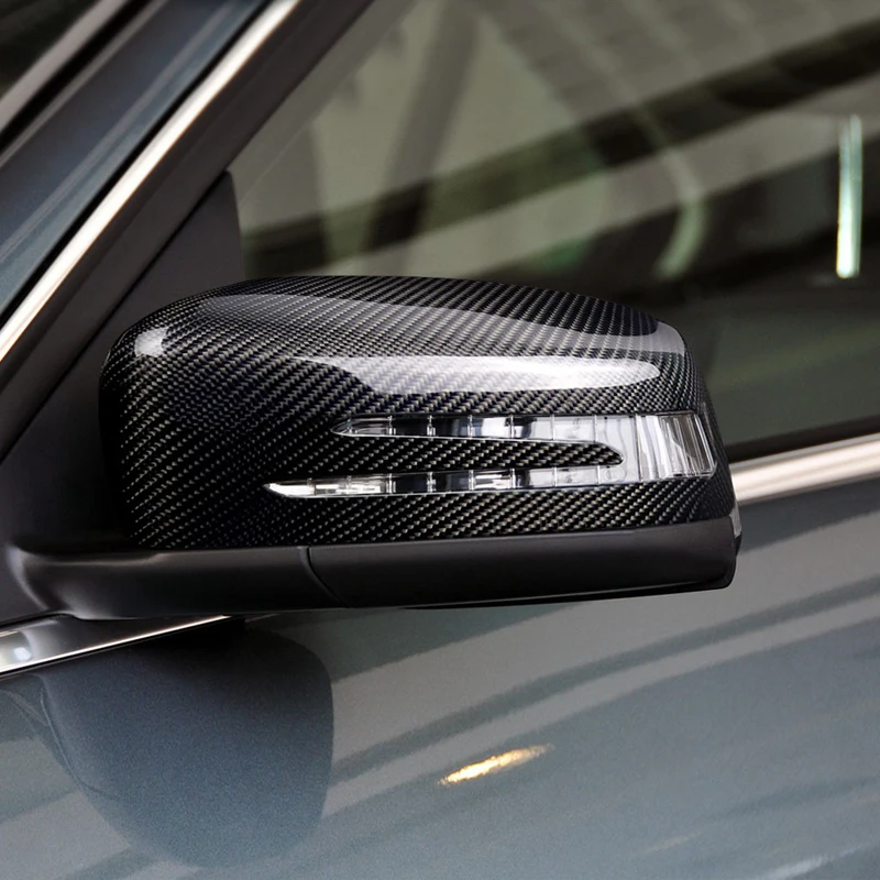 Two kinds of installation W204 carbon fiber mirror cover W212 W207 mirror cover For Benz W176 W117 X156