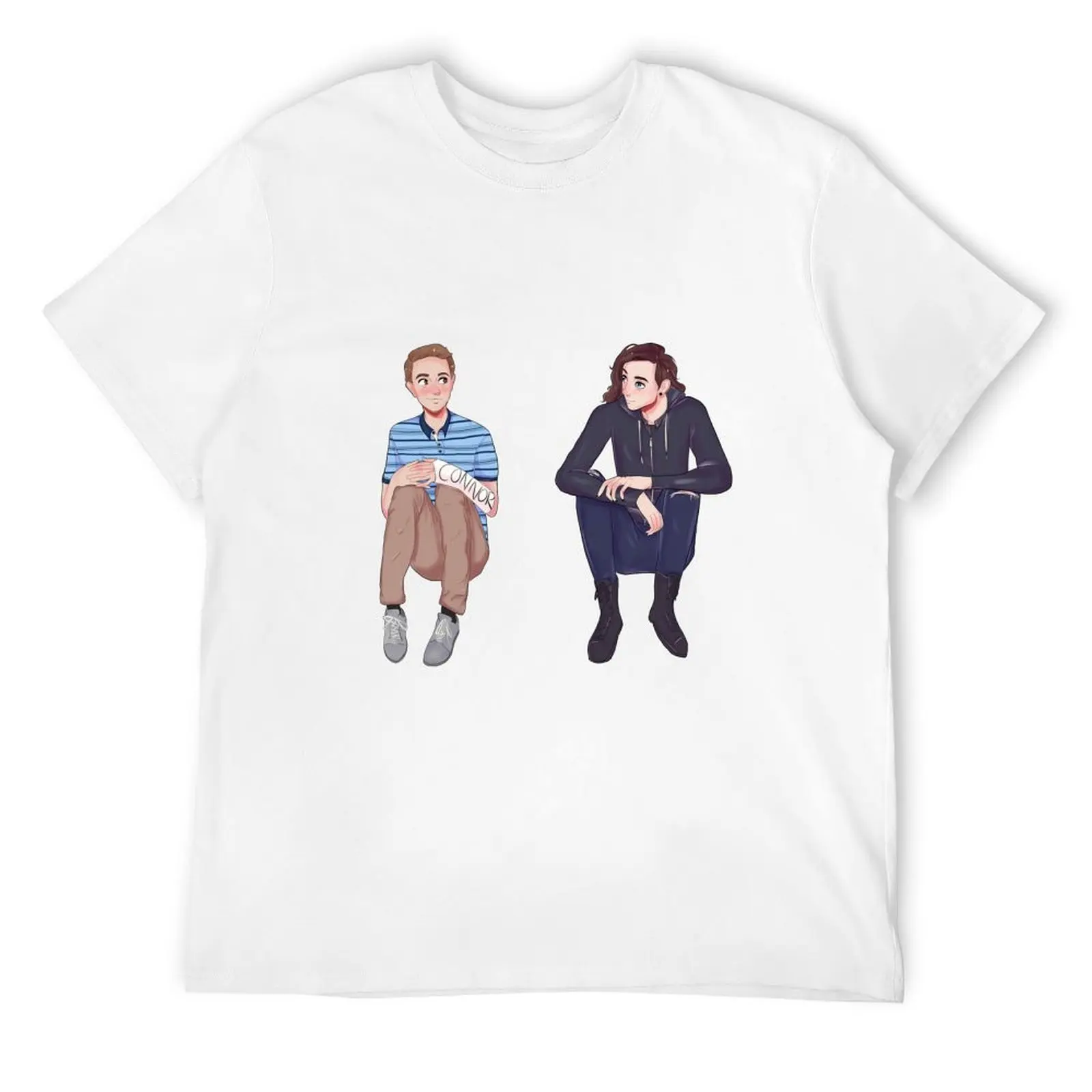 evan and connor T-Shirt anime clothes oversized t shirt essential t shirt man clothes oversized t shirts for men