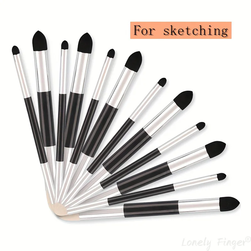 Blending Sponge Pen,Sketching Wipe Pen Double-Ended Washable Rubbing Sponge Brush Reusable Painting Tool for Student Artist