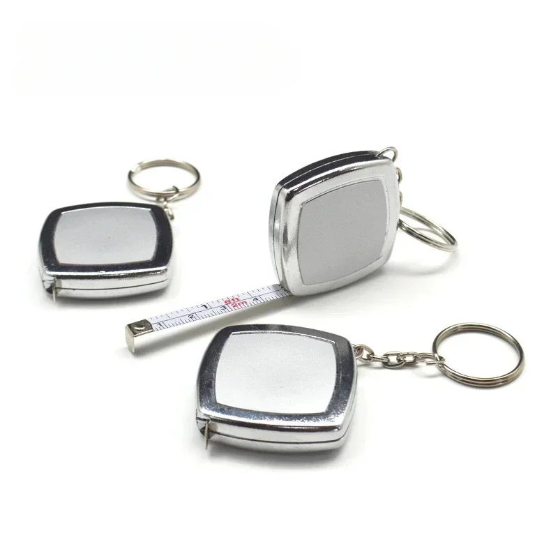 2M Mini Tape Key Chain Portable Cute Small Steel Tape Woodworking Measuring Hand Tools Festive Exquisite Small Gifts