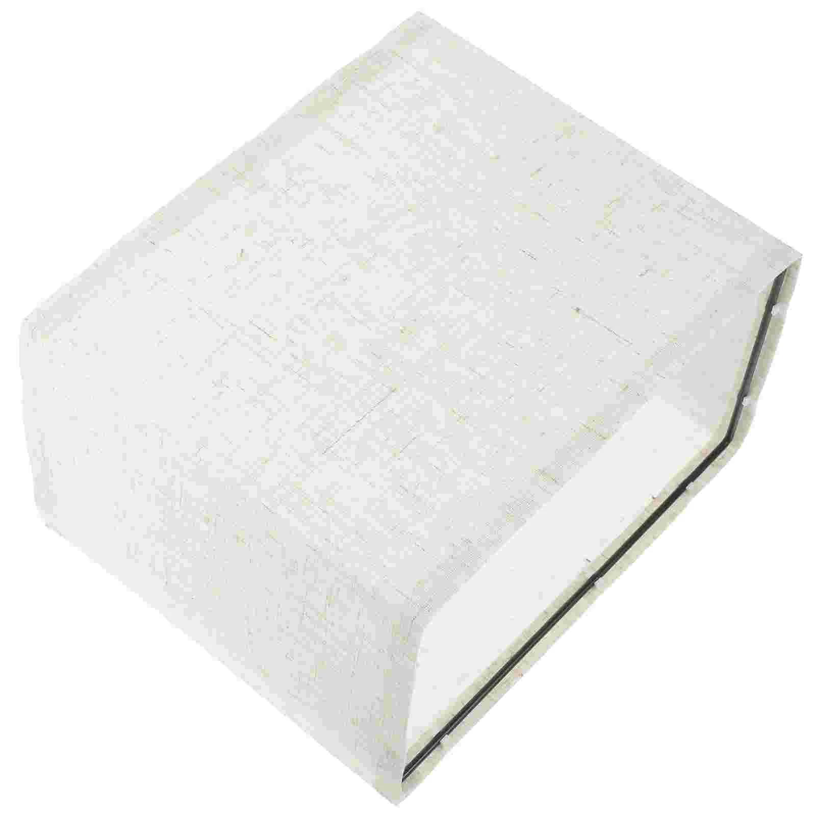 Linen Lampshade for Wall Accessory Cloth White Nightstand Bedside Table Retro Barrel Light Bulb