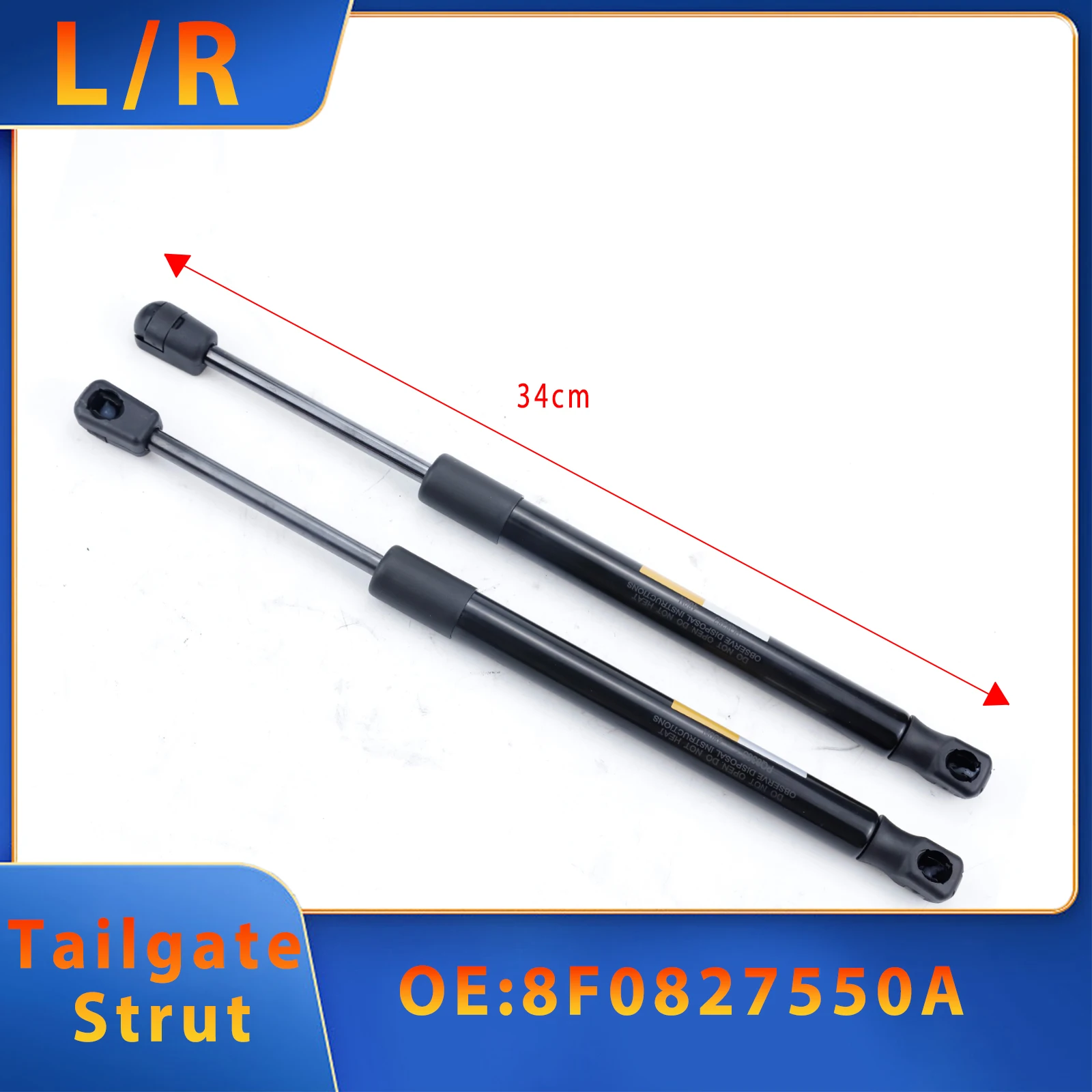 2PCS Tailgate Gas Spring Strut For AUDI A6 2005-2013 A6L 2005-2012 RS6 2008-2012 S6 2006-2013 C6(4F) 8F0827550A Car Accessories