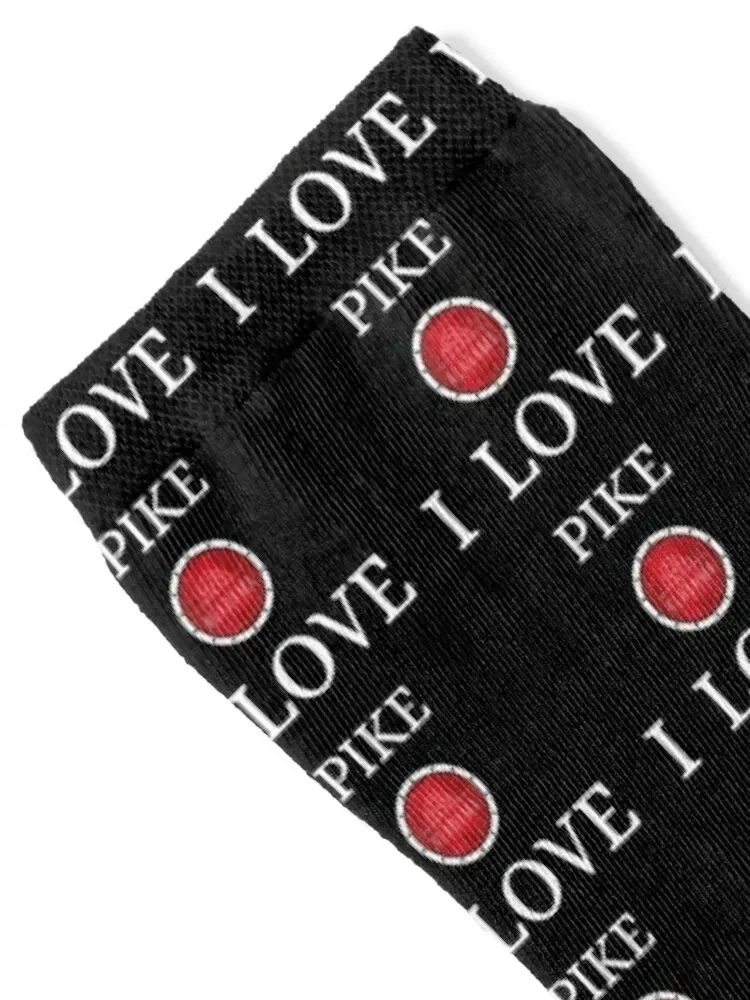 I LOVE PIKE Alabam county United state of america Socks summer anti slip football winter gifts happy Woman Socks Men's