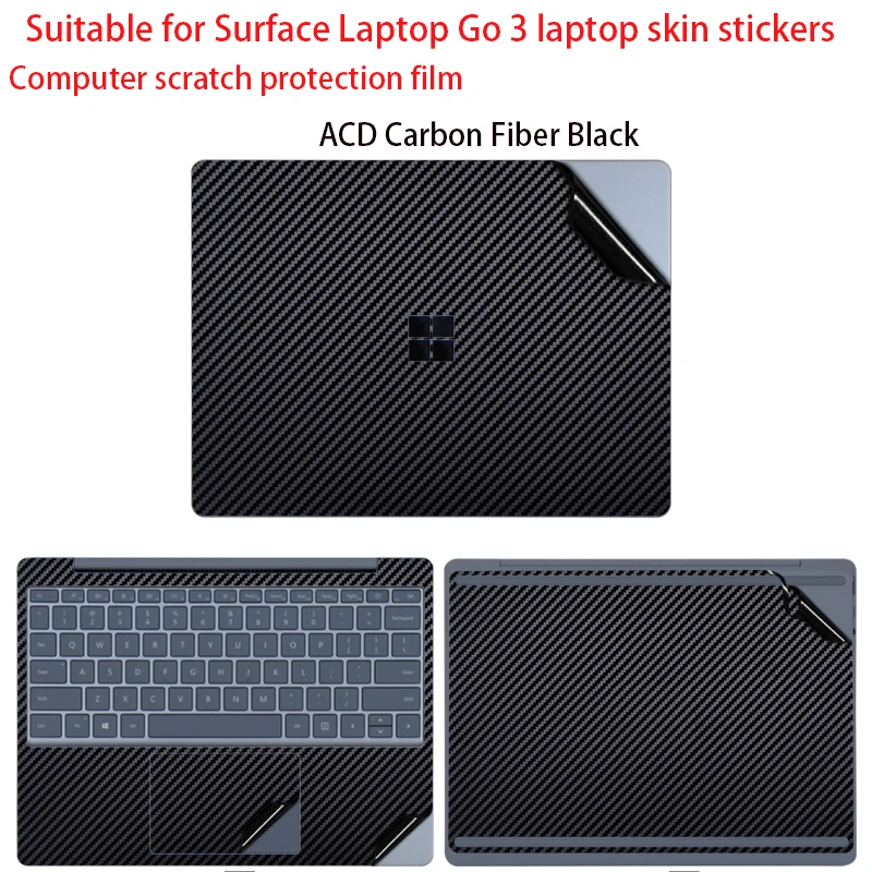 

Подходит для ноутбуков Microsoft, наклейки на кожу 12,4 дюйма, Surface Laptop go 3 2, компьютера, 2013, защитная пленка для тела, 1943 г., аксессуары