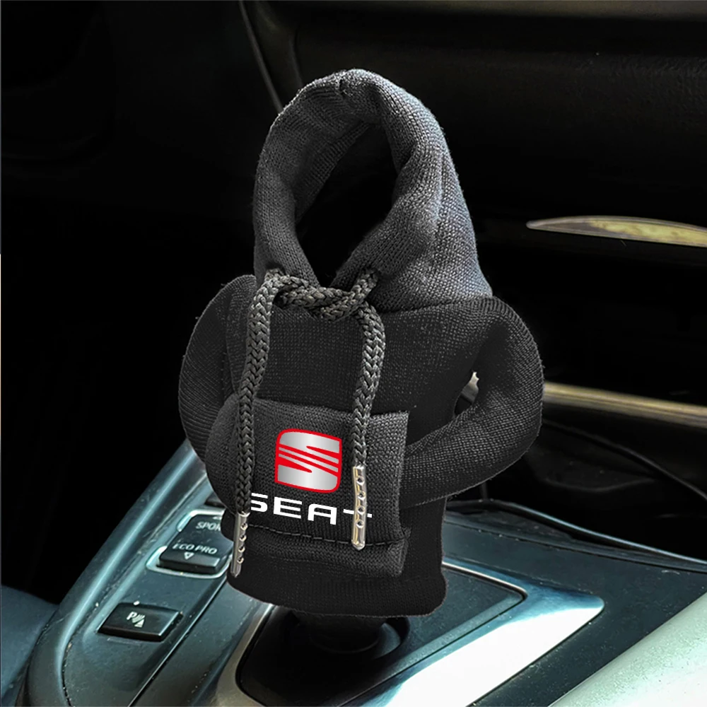 Hoodie Car Gear Shift Knob Cover Manual Handle Change Lever Covers For Seat Cupra FR Racing Ibiza Leon Toledo Ateca Exeo Altea