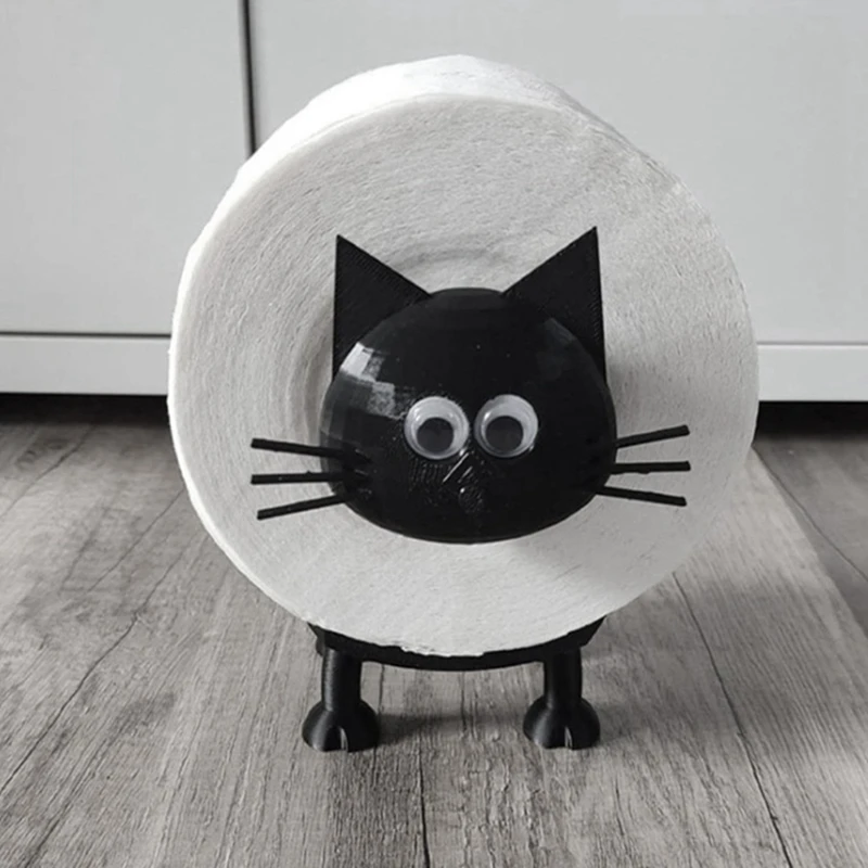 2Pcs Cute Cat Toilet Paper Holder For Home Decor Bathroom Accessories-AT64