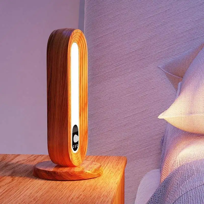 USB LED Wooden Tunnel Light Human Body Induction Eye-Care Lamp Home Decor