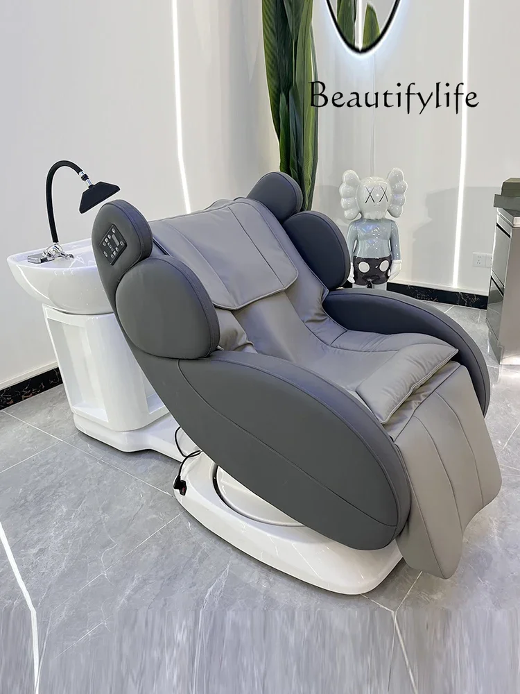 

X Intelligent Electric Massage Hair Chair Flushing Bed Multifunctional Rotating Scalp Care Chair Shampoo Bed