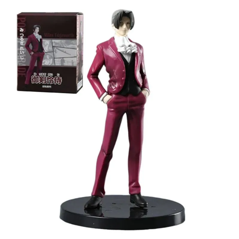 

19cm POP UP PARADE Ace Attorney Miles Edgeworth Action Figure Birthday Gift