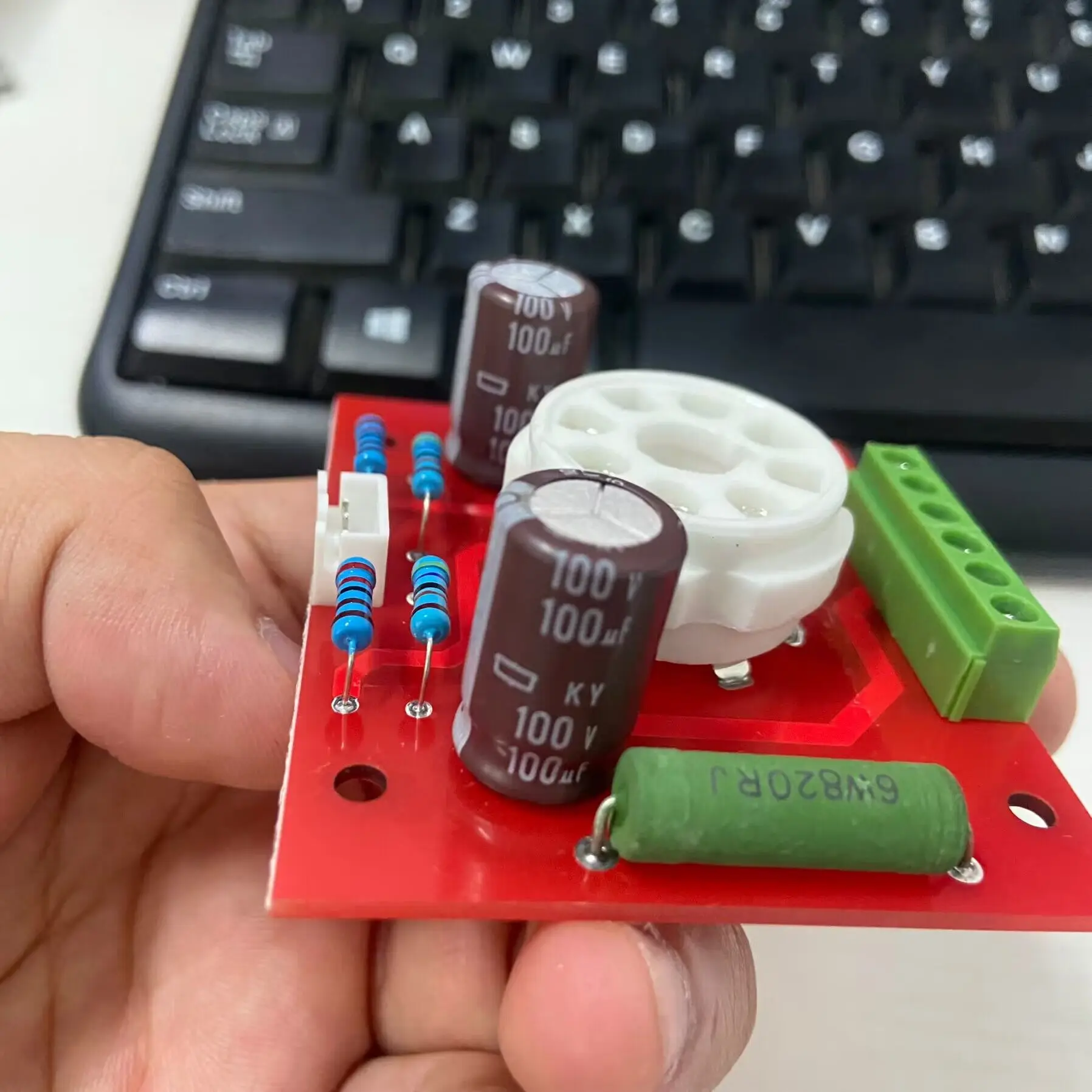 فراغ أنبوب Preamplifier لوح جهد عالي 200 فولت دائرة 6080 6N5P لوحة الرئيسية مكبر صوت Preamp مُضخّم صوت 6.3 فولت 1 قطعة