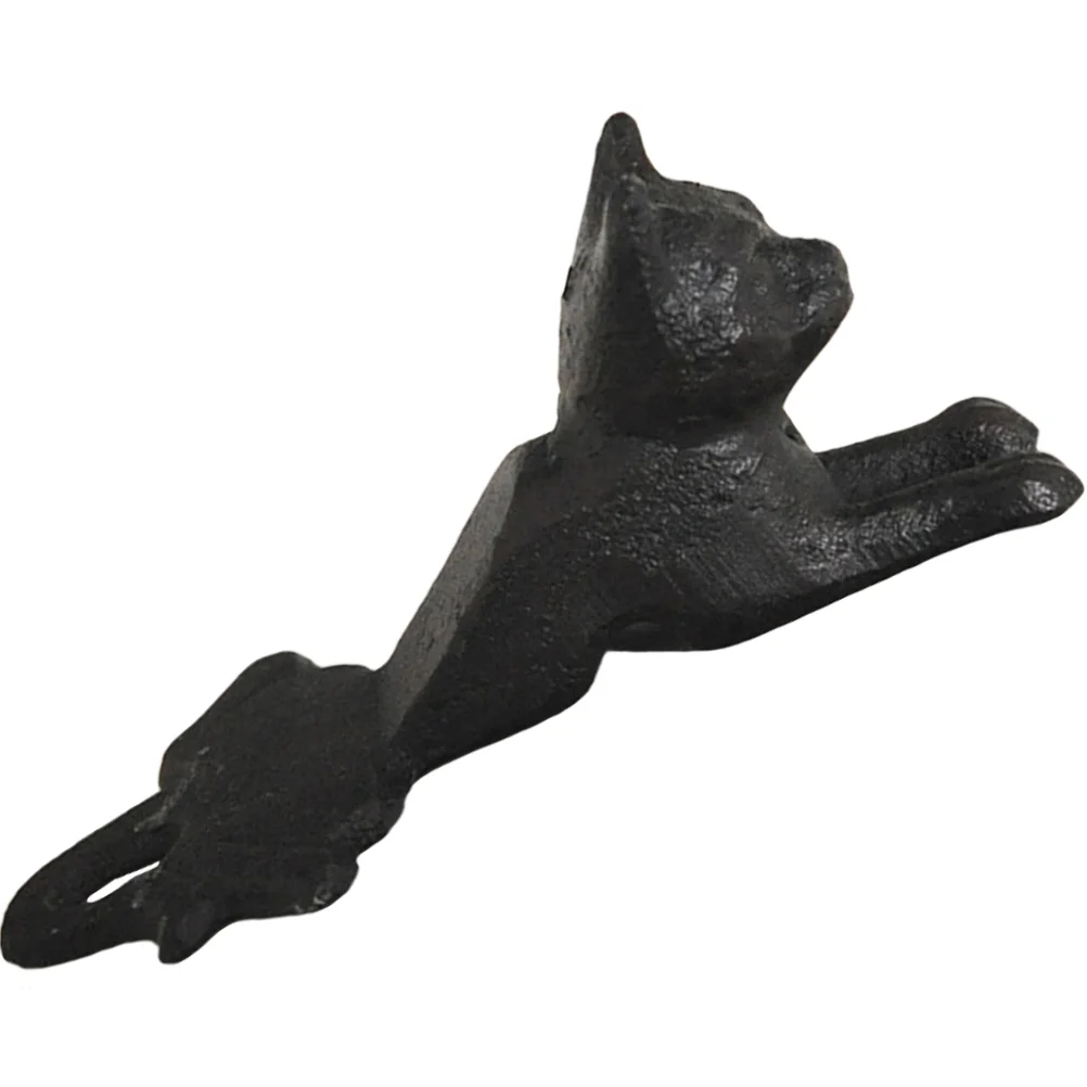 Cast Iron Cat Door Stop Stopper Punch-free Wall Protector Stopping Ornament Mute Door Holder