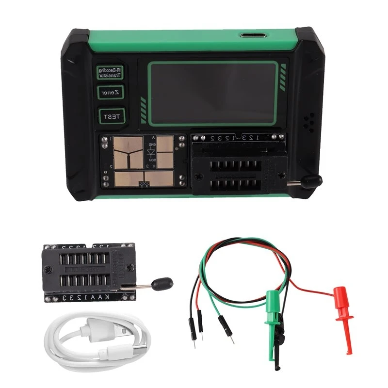 WCS-MOS Field-Effect Triode Capacitor Resistance Meter Transistor Tester LCD Digital Multimeter Electronic Component Testing