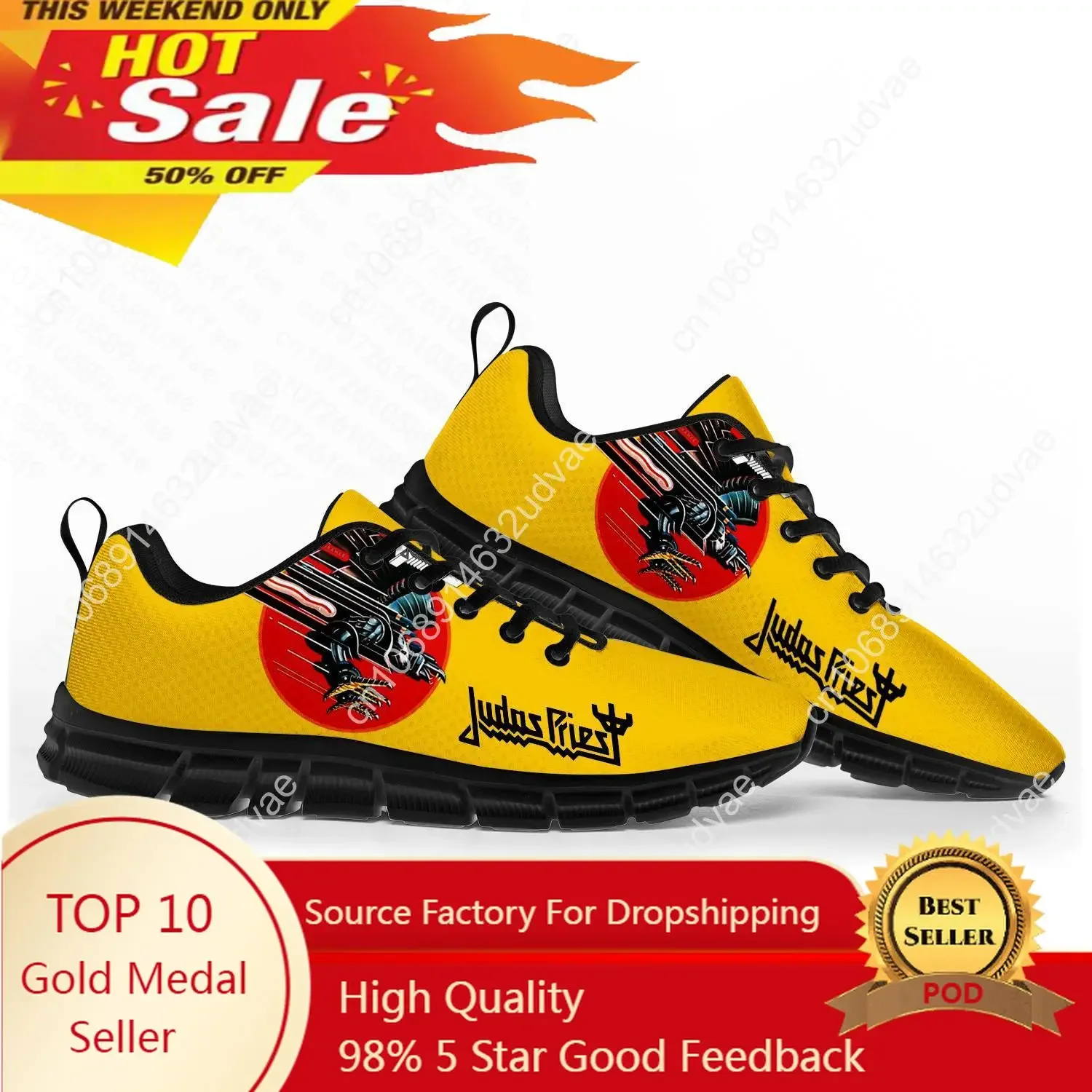 

Judas Priest Heavy Metal Rock Band Sports Shoes Mens Womens Teenager Kids Children Sneakers Custom High Quality Couple Shoes