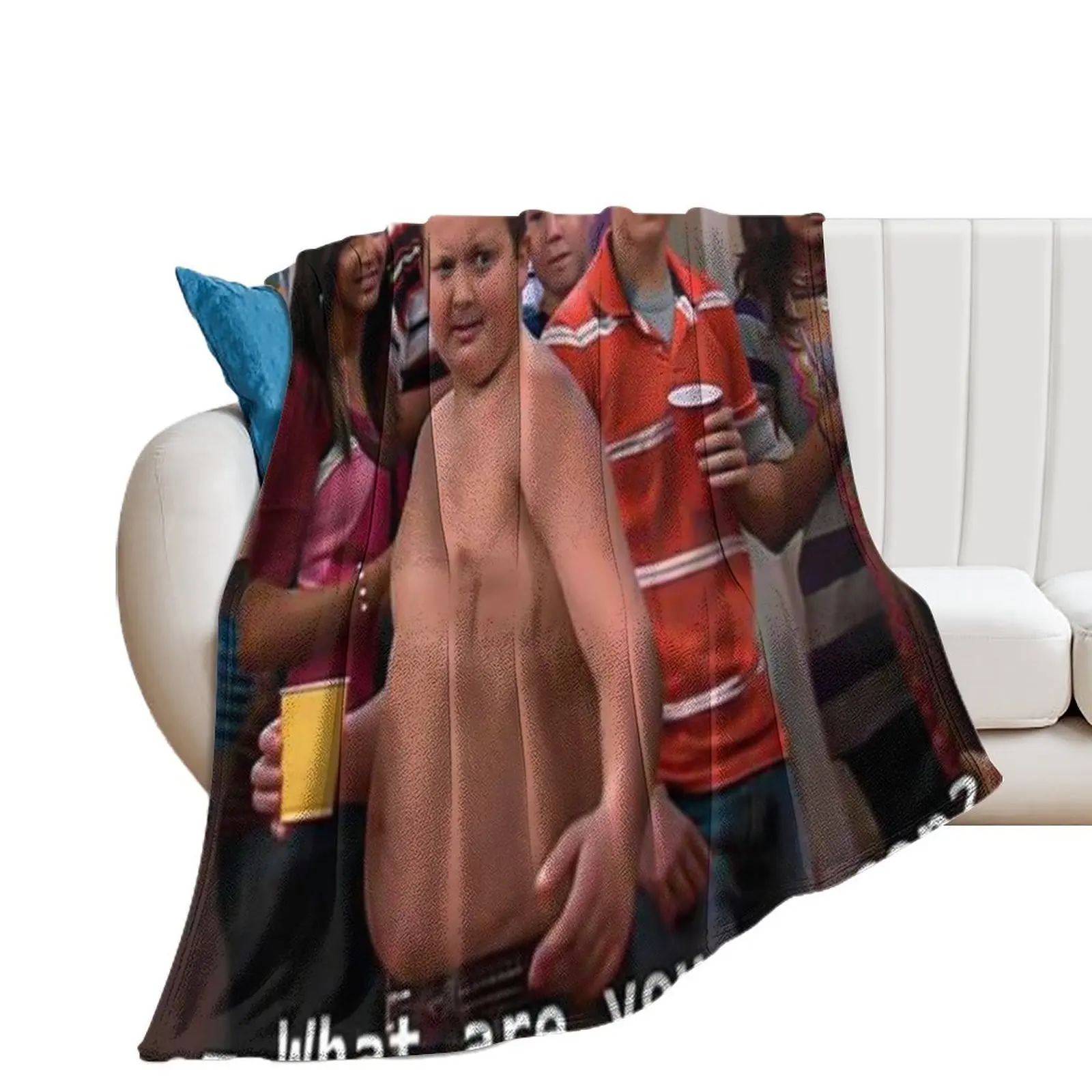 

Funny Gibby What are You, a Cop Throw Blanket Nap cosplay anime Soft Weighted Blankets