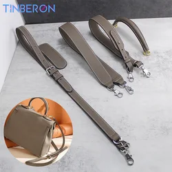 Bag Strap Luxury Design TINBERON Bag Strap Elephant Grey Handbag Shoulder Bag Strap Handbag Accessories Lychee Pattern Bag Strap