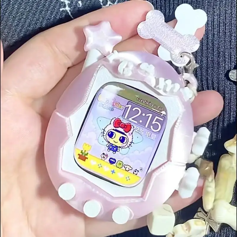 

Tamagotchi Style Cute Protective Case Watch Series 10 9 8 7 SE Shockproof Cartoon IWatch Cover
