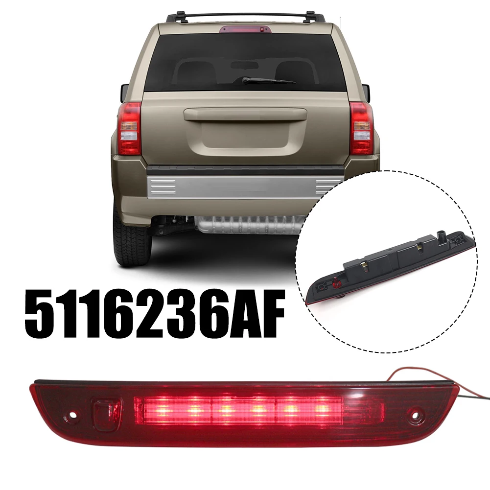 

Car Rear- High Brake Light Red ABS 5116236AF For JEEP- PATRIOT- 2007-2017 LED Light- Rear Third Stop Lights Accessories