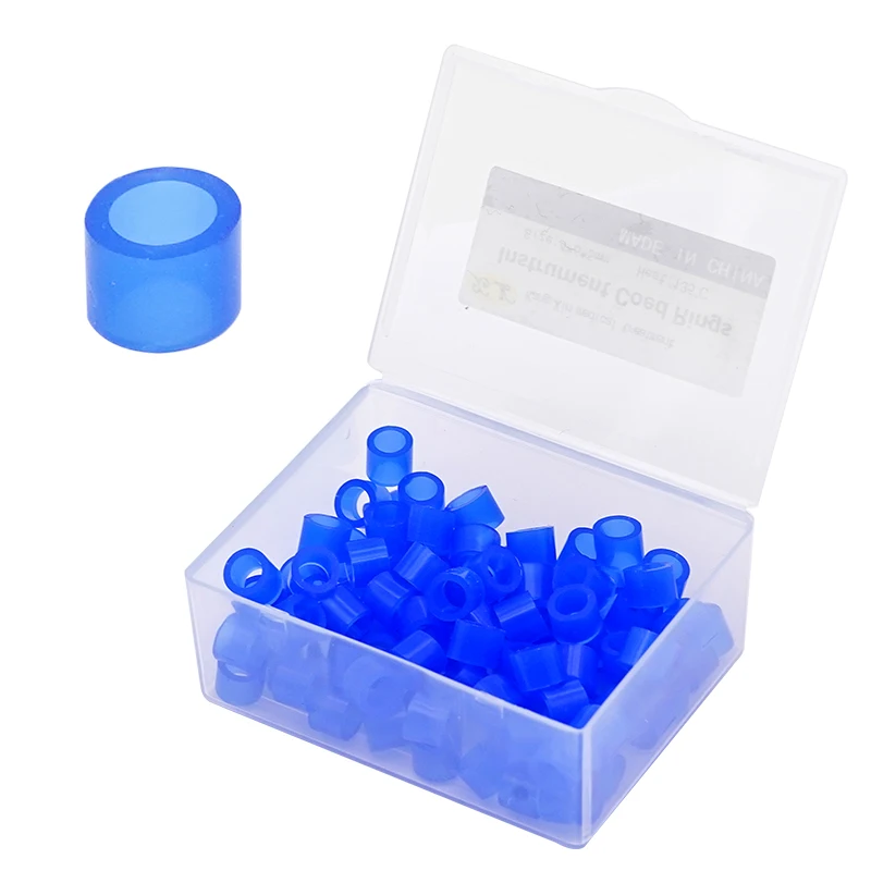 100pcs Dental Silicone Identification Color Code Rings