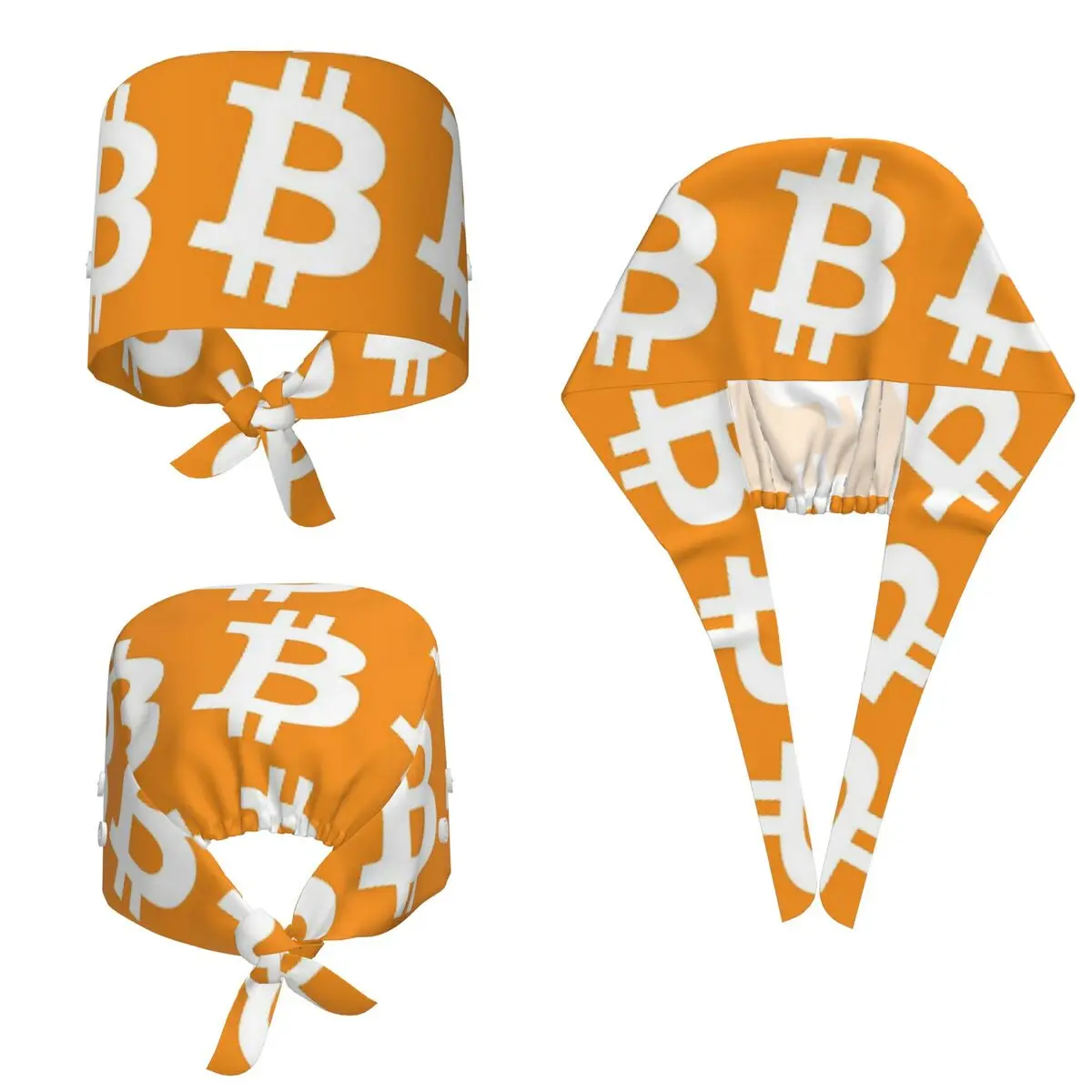 Bitcoin CPU Miner BTC Blockchain Cryptocurrency Scrub Hat Doctor Working Surgical Cap Unisex Adjustable Nursing Caps for Dentist