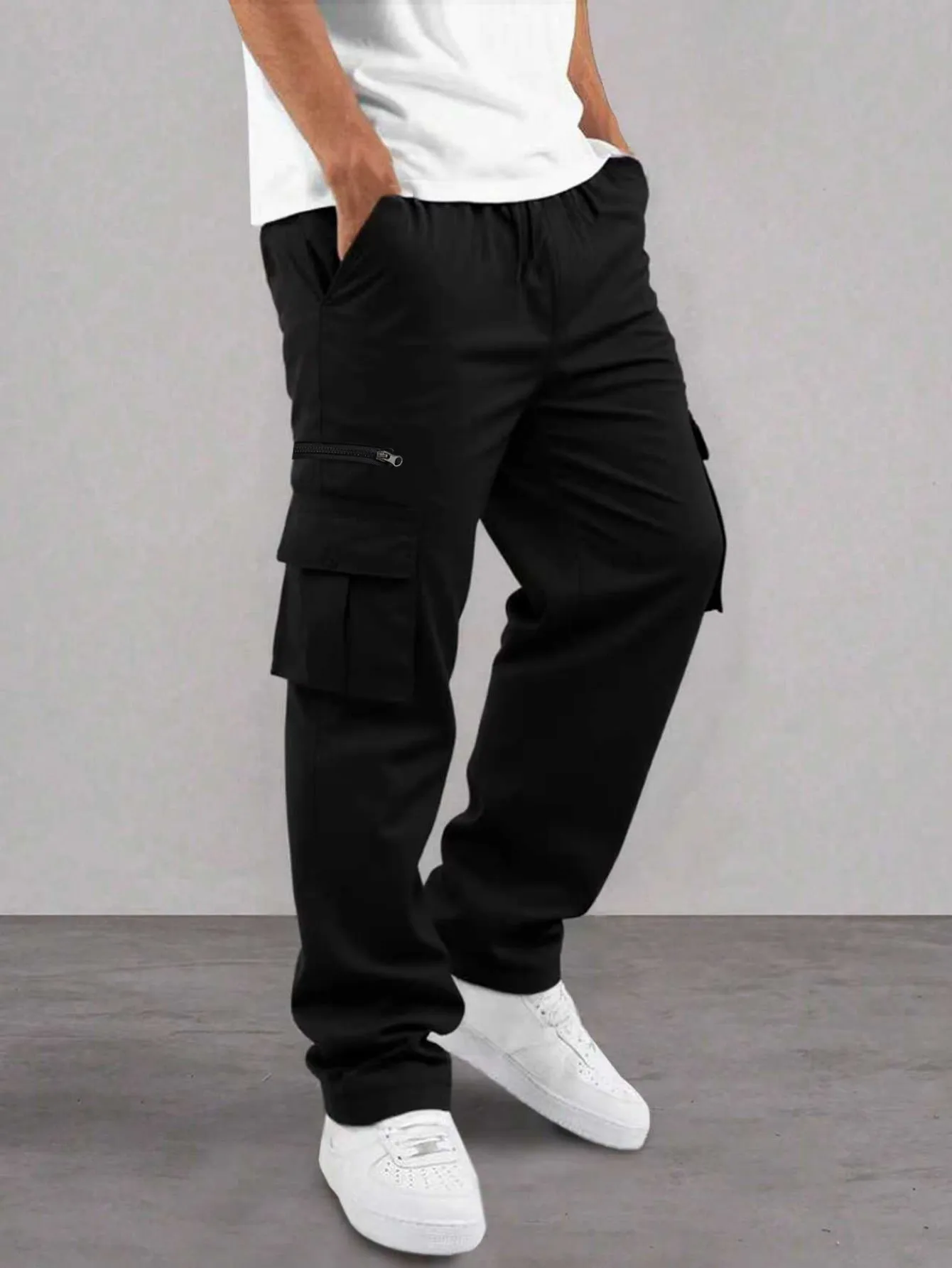 

Мужские рабочие брюки больших размеров для активного отдыха, весенне-осенние, повседневные, в уличном стиле, можно стирать вручную, подходят для ежедневного и официального использования.