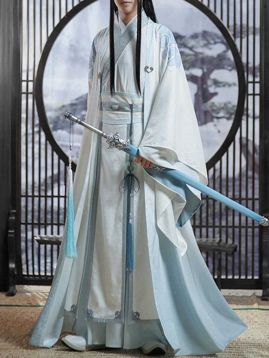 

Anime Mo Dao Zu Shi Lan Wang Ji Cosplay Grandmaster of Demonic Cultivation Lan Zhan Adult Anicent Clothing Costume Hanfu Outfits