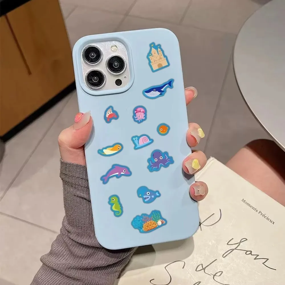 8pcs/set Fish Tank Puzzle Sticker Handmade DIY Creative Design Creative Decoration Sticker Waterproof Sticker Desktop Decoration