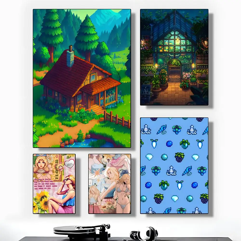 Game S-Stardew V-Valley Poster High-Grade Poster For Home Room Bar Cafe Decoration Art & Present
