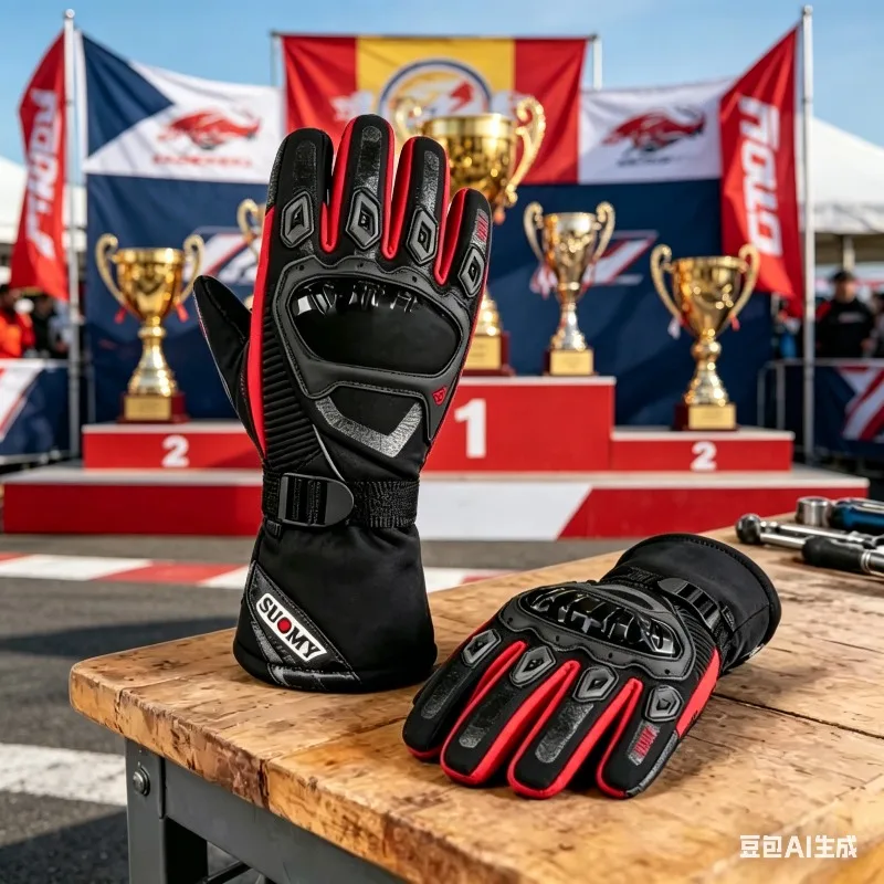 Guantes impermeables de invierno para motocicleta, con pantalla táctil, para nieve, esquí, ropa térmica.