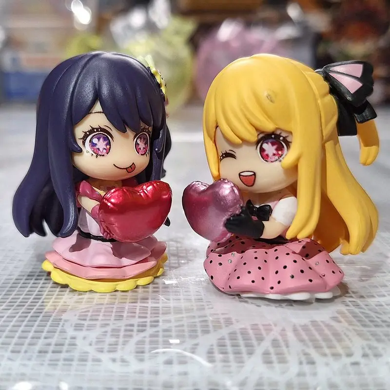 En Stock, Figura Chibi de Oshi No Ko con Globo, Ai Hoshino, Ruby Hoshino, Decoración de Escritorio, Coleccionable para Fans del Anime, Regalo de Cumpleaños