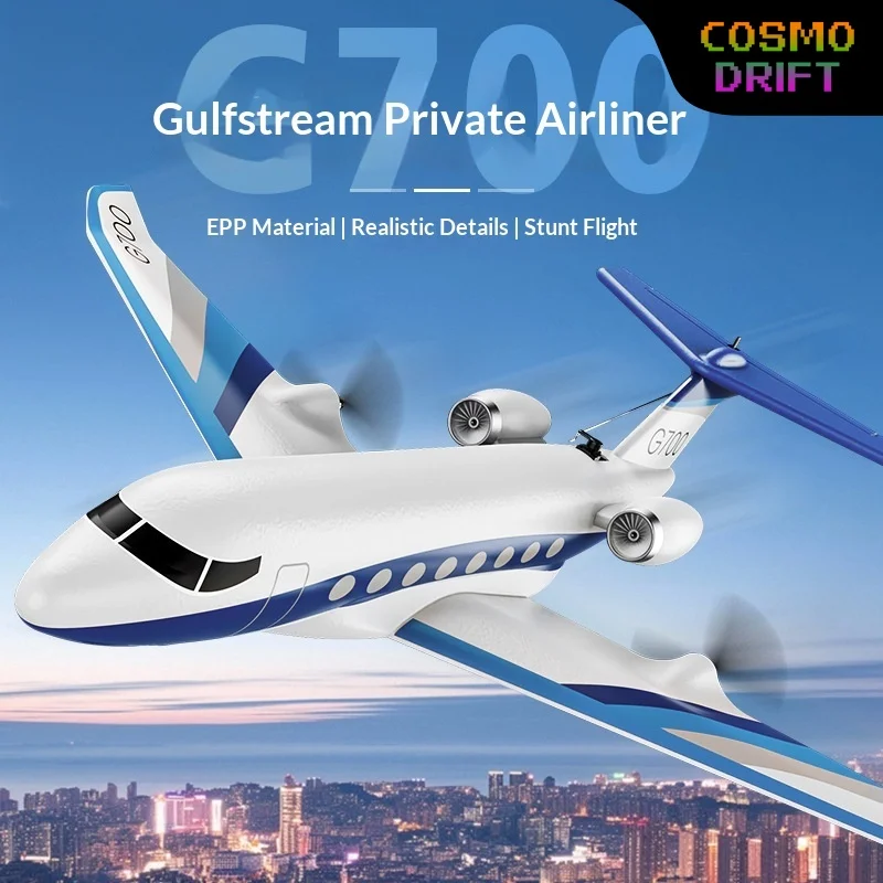 G700 RC Airplane 2.4G Remote Control Foam Plane Fixed Wing Glider Toy For Kids Adults Outdoor Flying Model Aircraft Gift