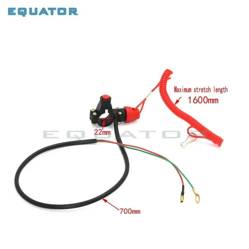 

PIT Pocket Rocket Quad Dirt Bike ATV Мотоцикл 50cc 70cc 110cc 125cc Двигатель Stop Cut Off Tether Line Безопасный ремешок Kill Switch