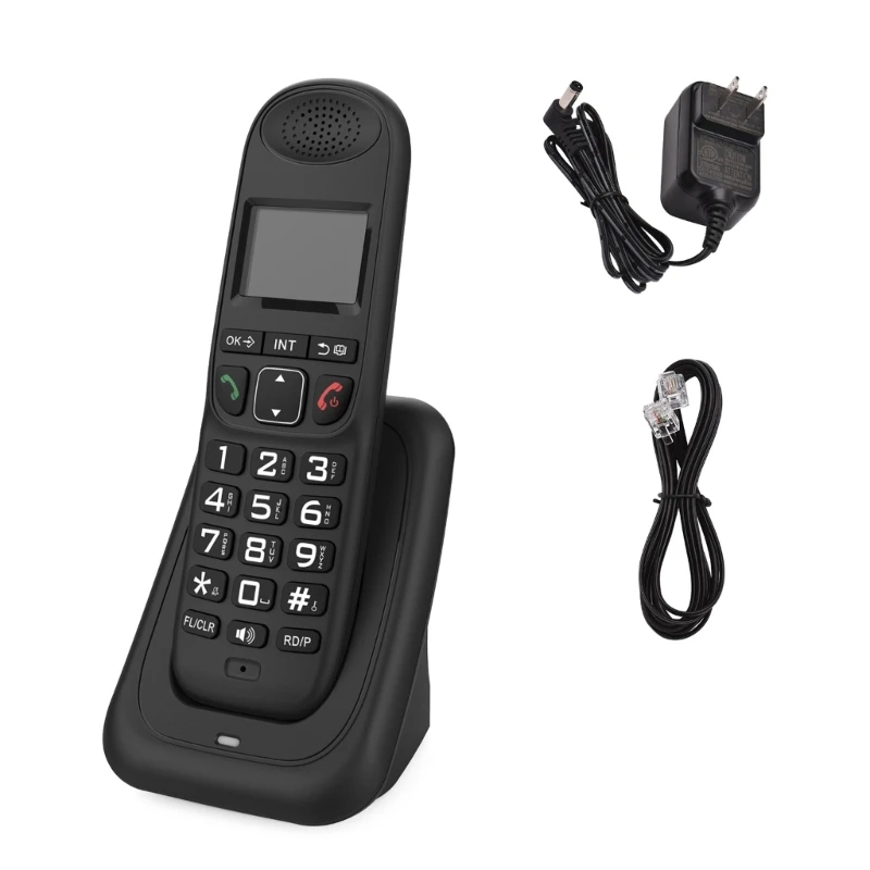 Wireless Telephone Landline Phone with Caller Display and Memory for Home and Office School Use D1003 DropShipping