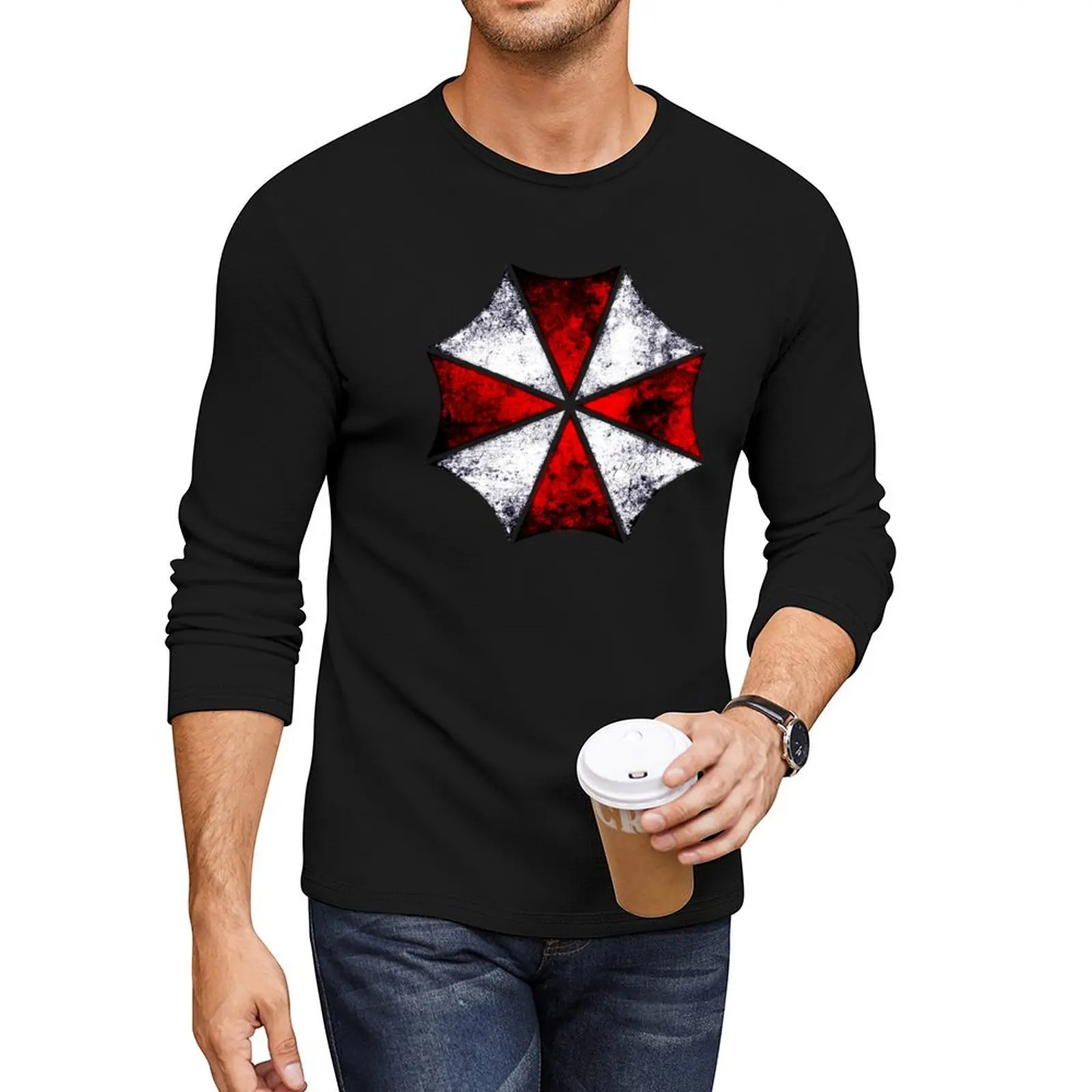 Umbrella Corp Long T-Shirt customized t shirts black t shirts men clothes