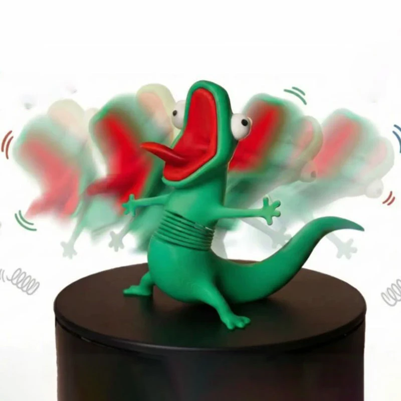 Plan de transformation du castor, Tom la lézarde, jouet à ressort mobile, cadeau amusant, célébrité d'Internet, best-seller, ornements de bureau imprimés en 3D