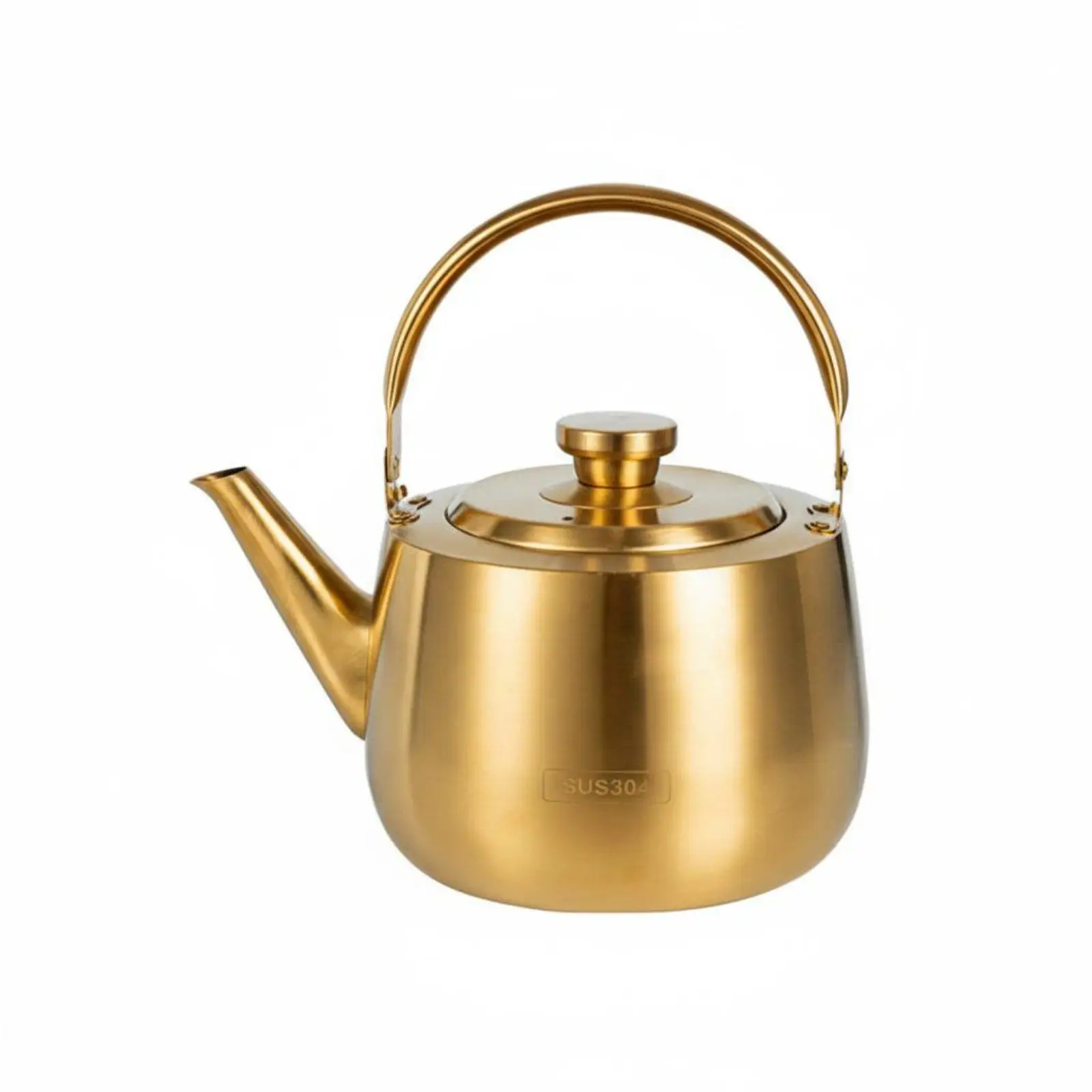 Large Capacity Stainless Steel Kettle with Flat Base Water Boiling Pot for Restaurant Kitchen Family Gatherings