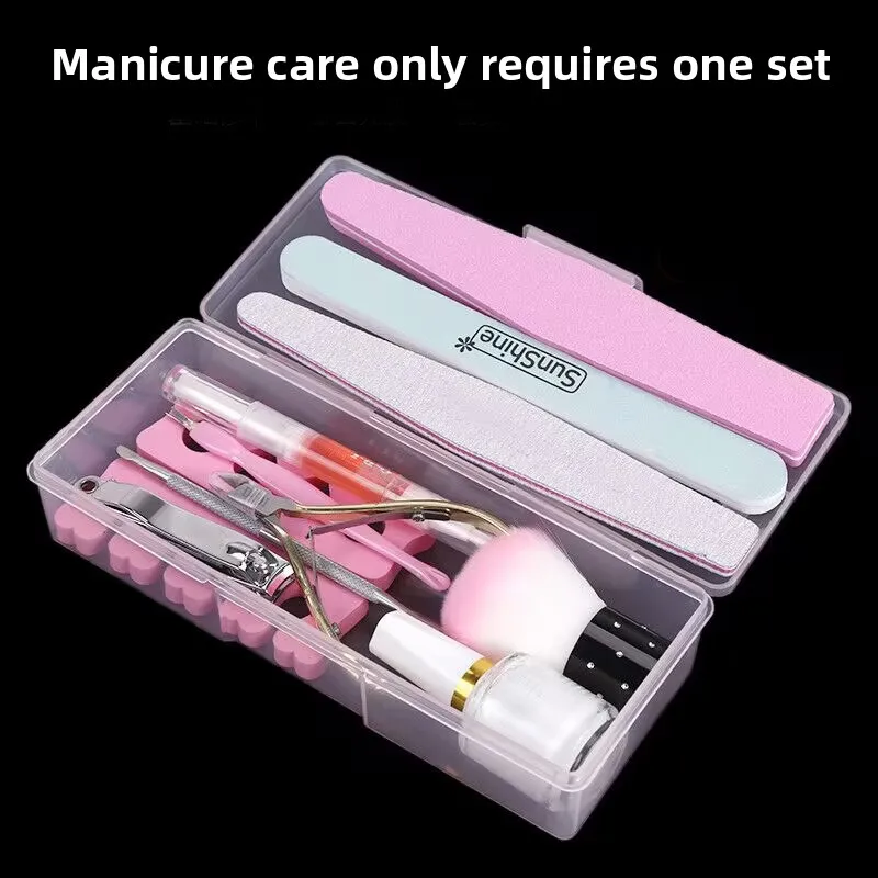 Novice Nail Art Set Tools Manicure Removal Skin Scissors Care Nail Polish Tools Full Set Nail File Sand Polishing Strip