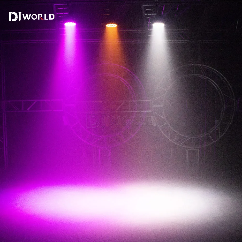 Imagem -06 - Led Flat Par Light Equipamento de Iluminação de Palco para Disco Party Bar Rgbwa uv 6in Dmx512 18x18w Profissional