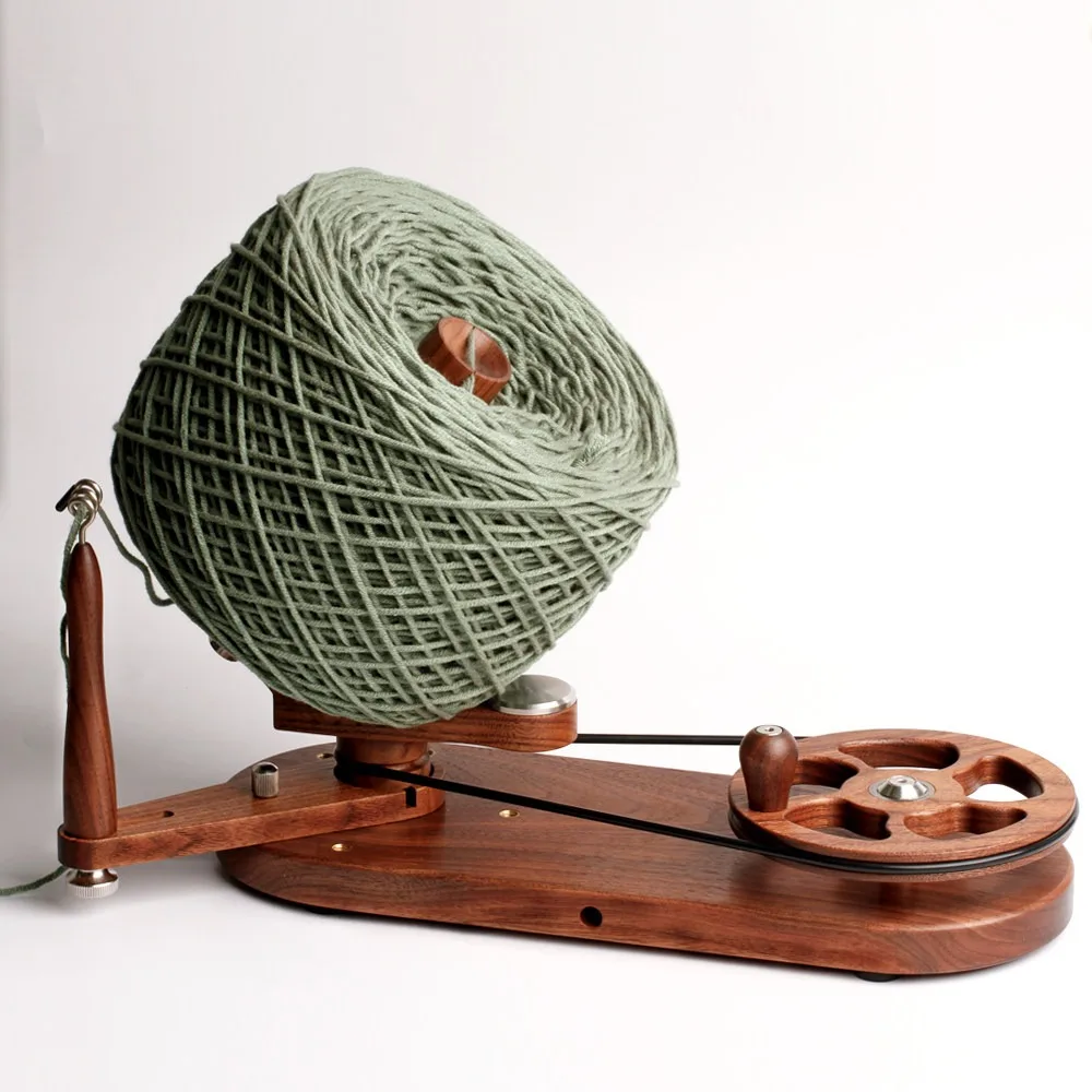 Wooden Hand Cranked Yarn Ball Winder Manual Yarn Swift Wool String Winding Machine Portable DIY Craft Tool for Knitting Home Use