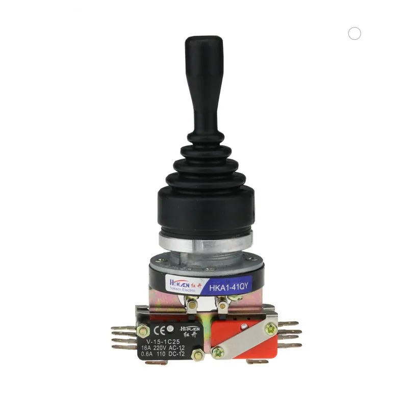 HOKACN 30MM HKA1-41QZ przełącznik krzyżowy 4-drożny samoblokujący blokujący Reset chwilowy 4NO 4NC monochrover Joystick drążek