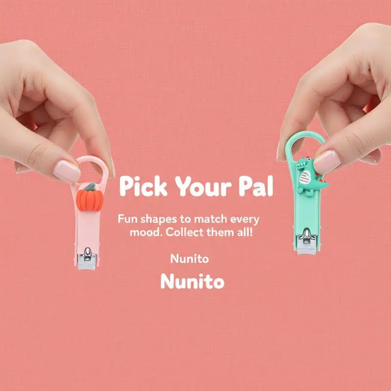 Cartoon Nail Clippers Compact Size Cute Print Colorful Kids Nail Trimmer for Travel Baby Care