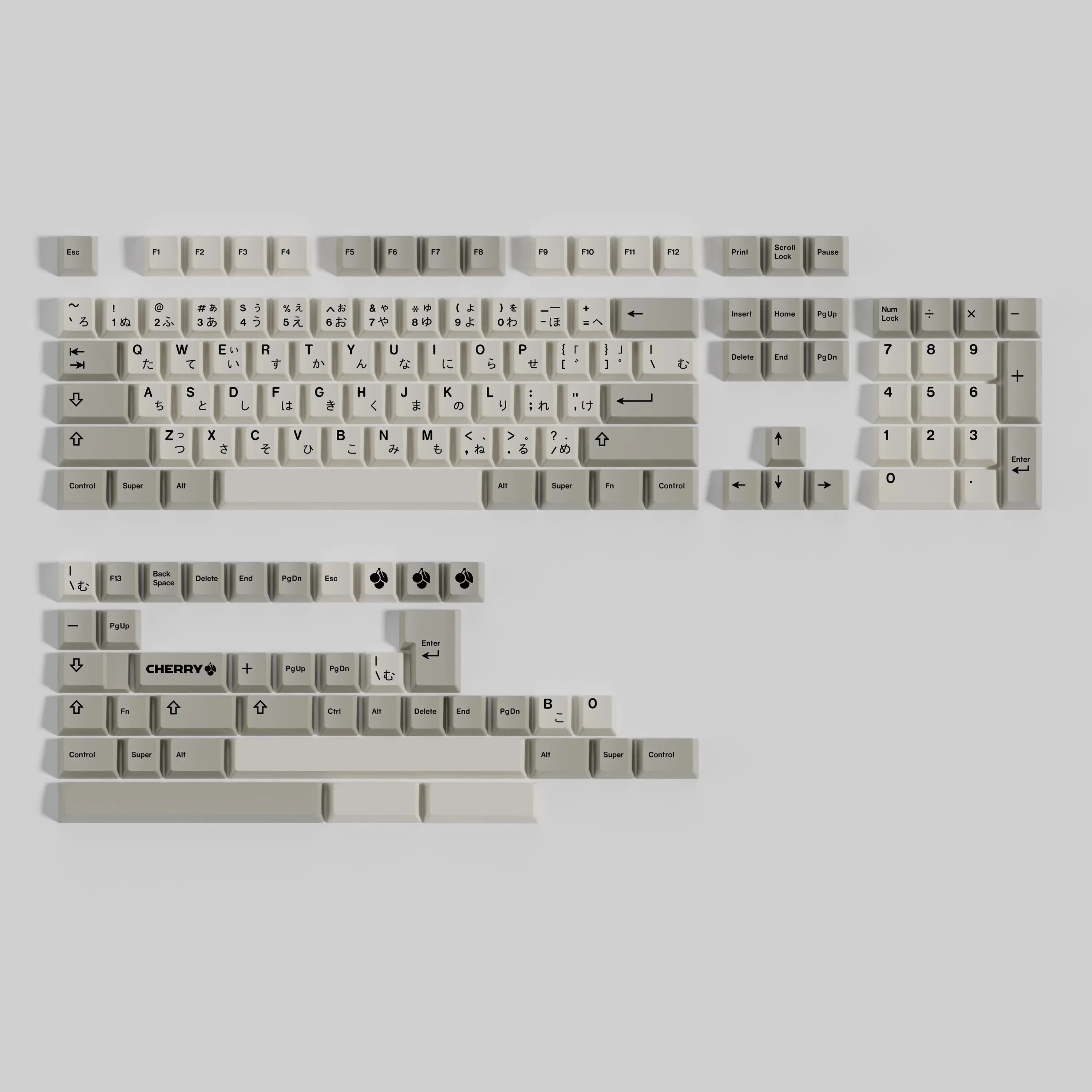 1 Set U9 L9 Retro Keycaps 6085 German French AZERTY Irish Korean Space Cadet Hebrew Katakana Hiragana Key Caps Split Spacebars
